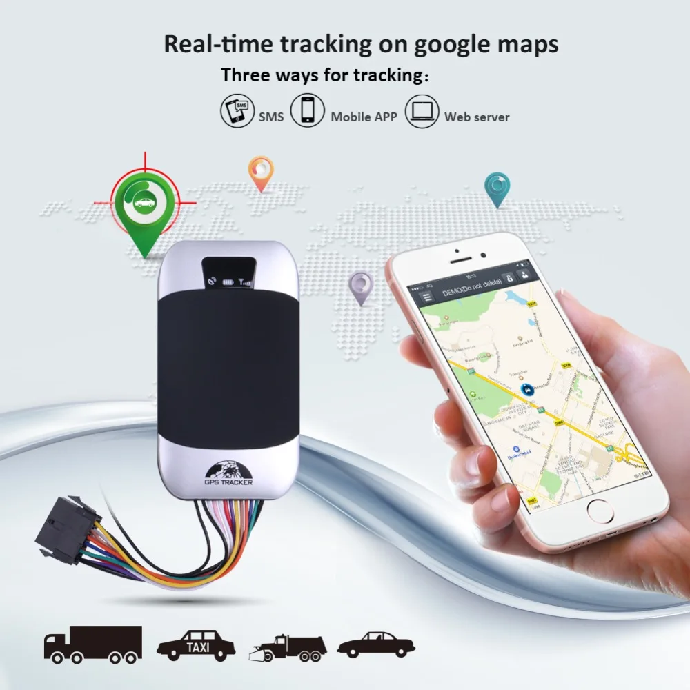 Автомобильный трекер gps локатор Водонепроницаемый Автомобильный gps трекер Coban TK303G пульт дистанционного управления отрезание масла топливный двигатель водонепроницаемый бесплатный веб-приложение