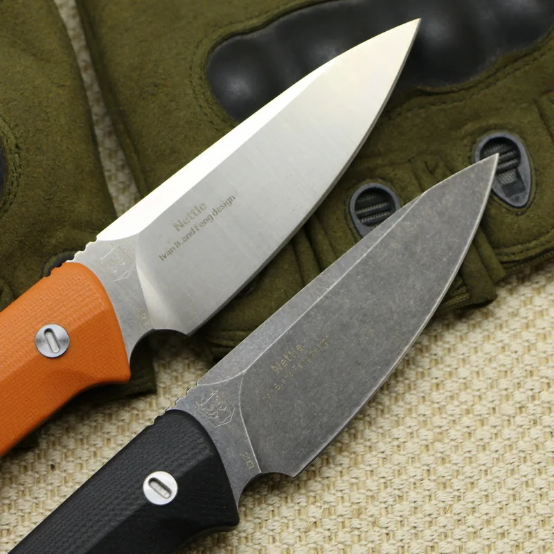 LOVOCOO Nettle открытый K Shield прямой нож G10 Ручка D2 Сталь Кемпинг EDC тактический