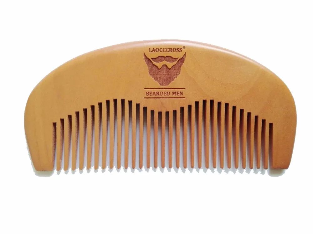 Деревянная карманная Расческа для бороды оптовая продажа Маленькая деревянная