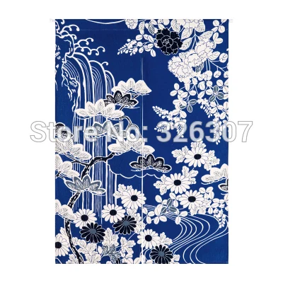 Taiwan Japan style Chinese chrysanthemum morifolium cloth curtain home act portiere hangings 85x90cm 85x120cm Door half | Дом и сад