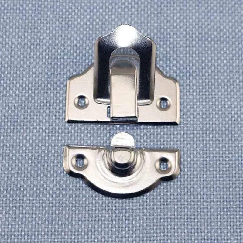 Хром Цвет железная коробка ювелирных изделий замок Hasp заблокирован деревянные