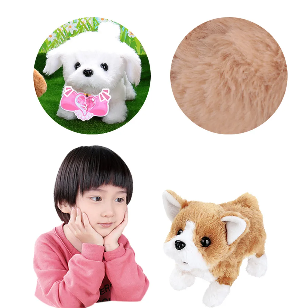 

Kids Baby Gilrs Boys Toys Mobile Cute Plush Barking DogsToy Soft Gift For Kids Stress Relief Children Boys BabiesToys Hobbies