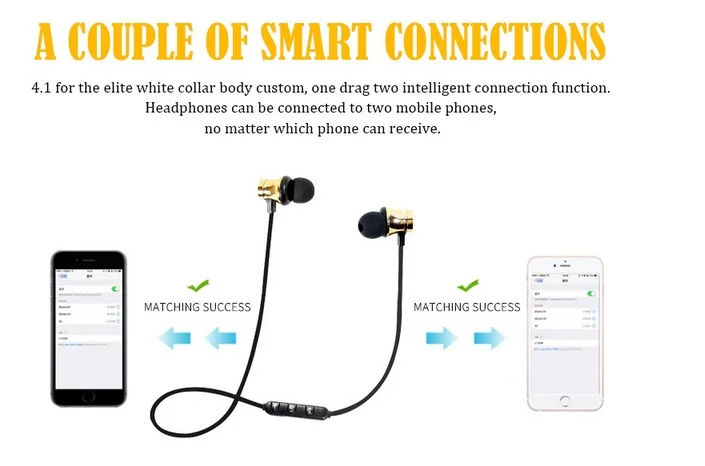 10 шт./лот Bluetooth наушники XT 11 бас стерео гарнитура Спорт Бег в ухо устойчивое наушники магнитные Беспроводные с Micphone