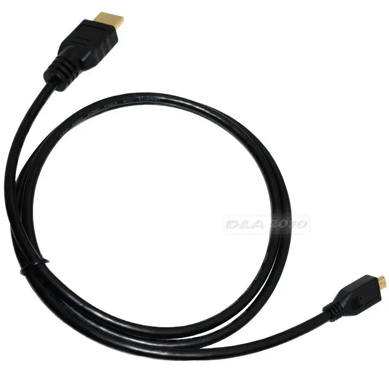 DANSPEED 3FT 6.5Ft 1 м/2 м EVO 4 г Премиум мужчинами M/M Микро HDMI ТВ кабель для сотового телефона подключения