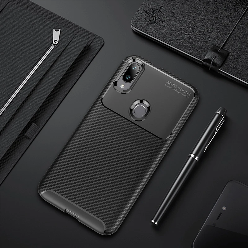 For Xiaomi Mi Play Case Silicone Shell Carbon Fiber TPU High Quality Diamond Grid Design Cover Xiaomiplay | Мобильные телефоны и