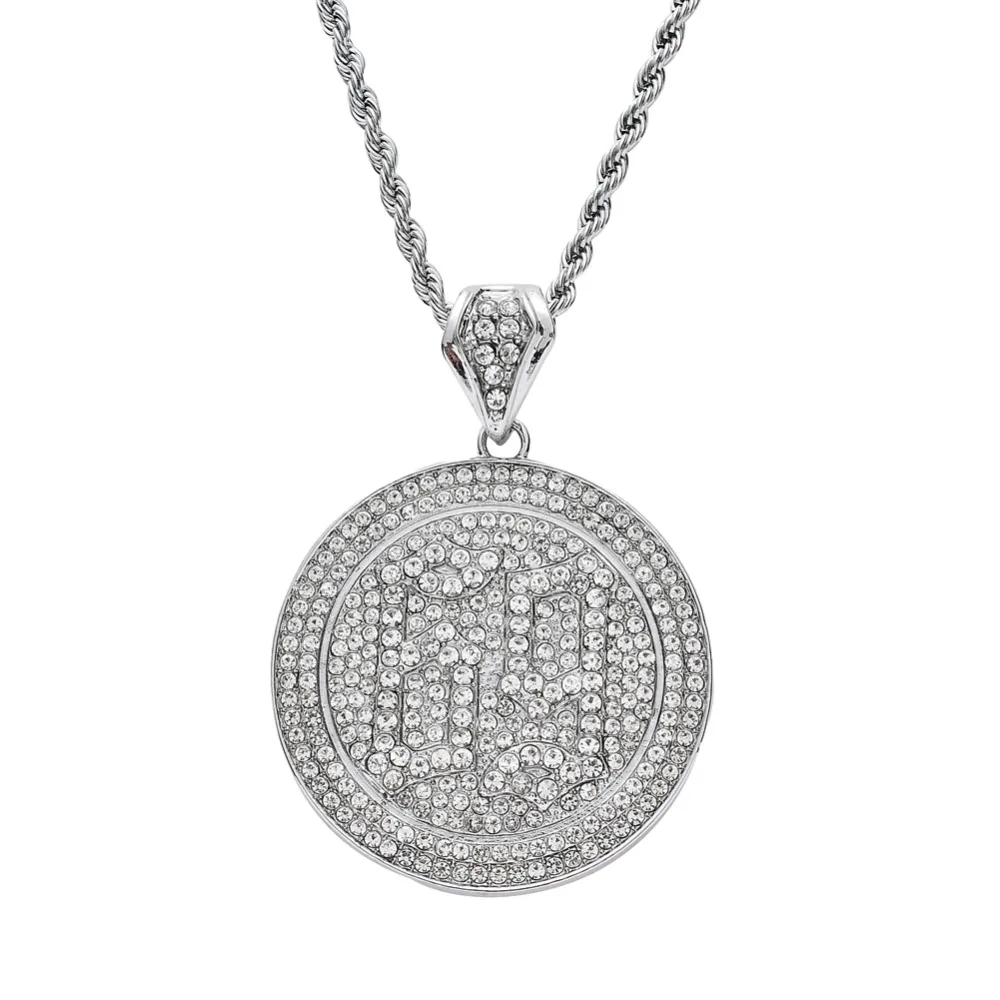 BLING хип-хоп кристалл 69 кулон ожерелье ювелирные изделия для мужчин ICED OUT N329