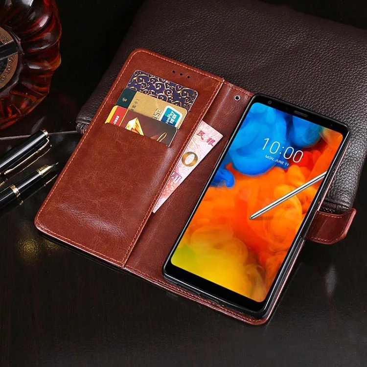 Для LG Q Stylus чехол Флип 6 2 дюйма кошелек для телефона из искусственной кожи Plus