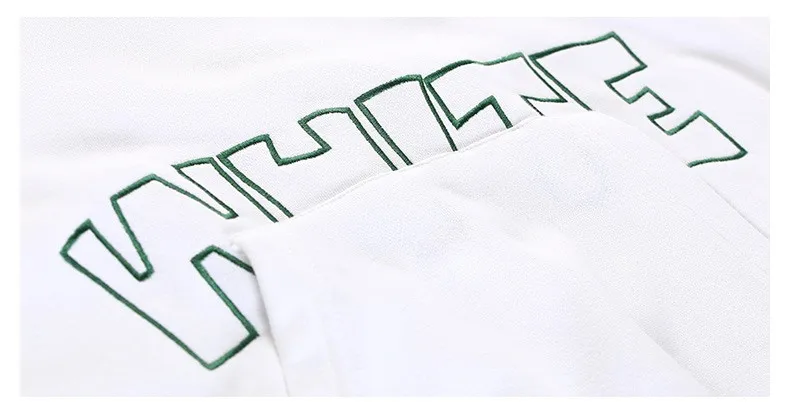 Toyouth New Autumn White Sweatshirts for Women Long Sleeve Ulzzang Hoodies Letters Printed Casual Pullover Harajuku Tops Moletom