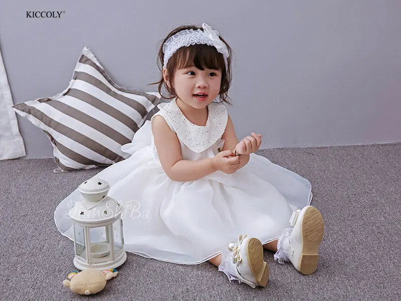 Baby girl dress Christening Gown 1 year birthday white wedding Baptism cute roupas bebe vestido infantil para festa | Детская одежда и