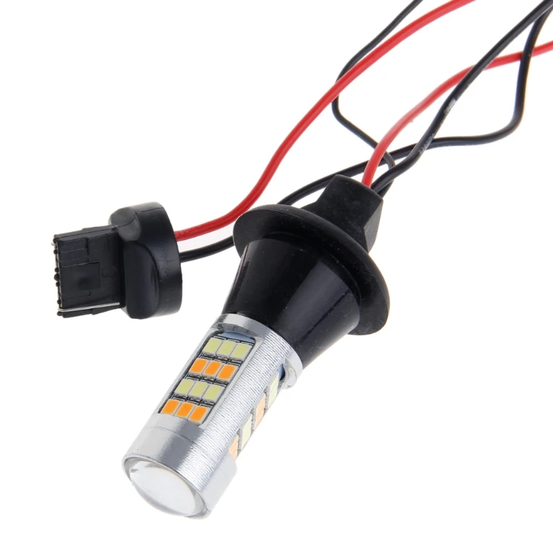 1 пара BAU15S 42 светодиодный 2835 SMD 50 Вт и 2 шт./компл. T20 7440 двухцветный переключаемый