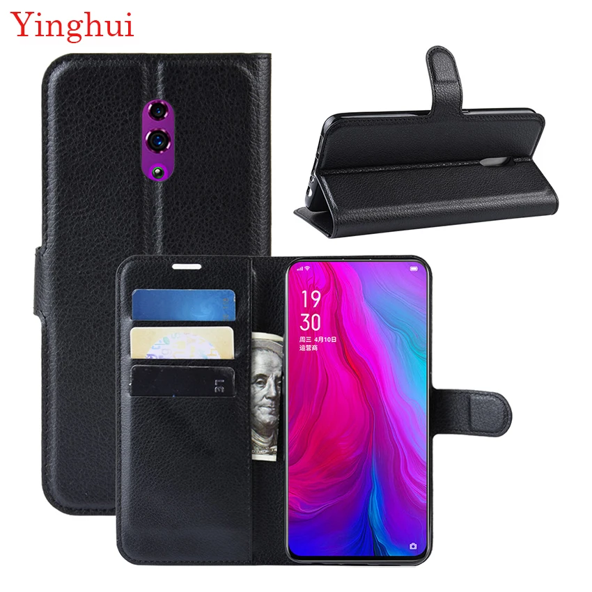 Чехол для OPPO Reno чехол из высококачественной искусственной кожи с подставкой