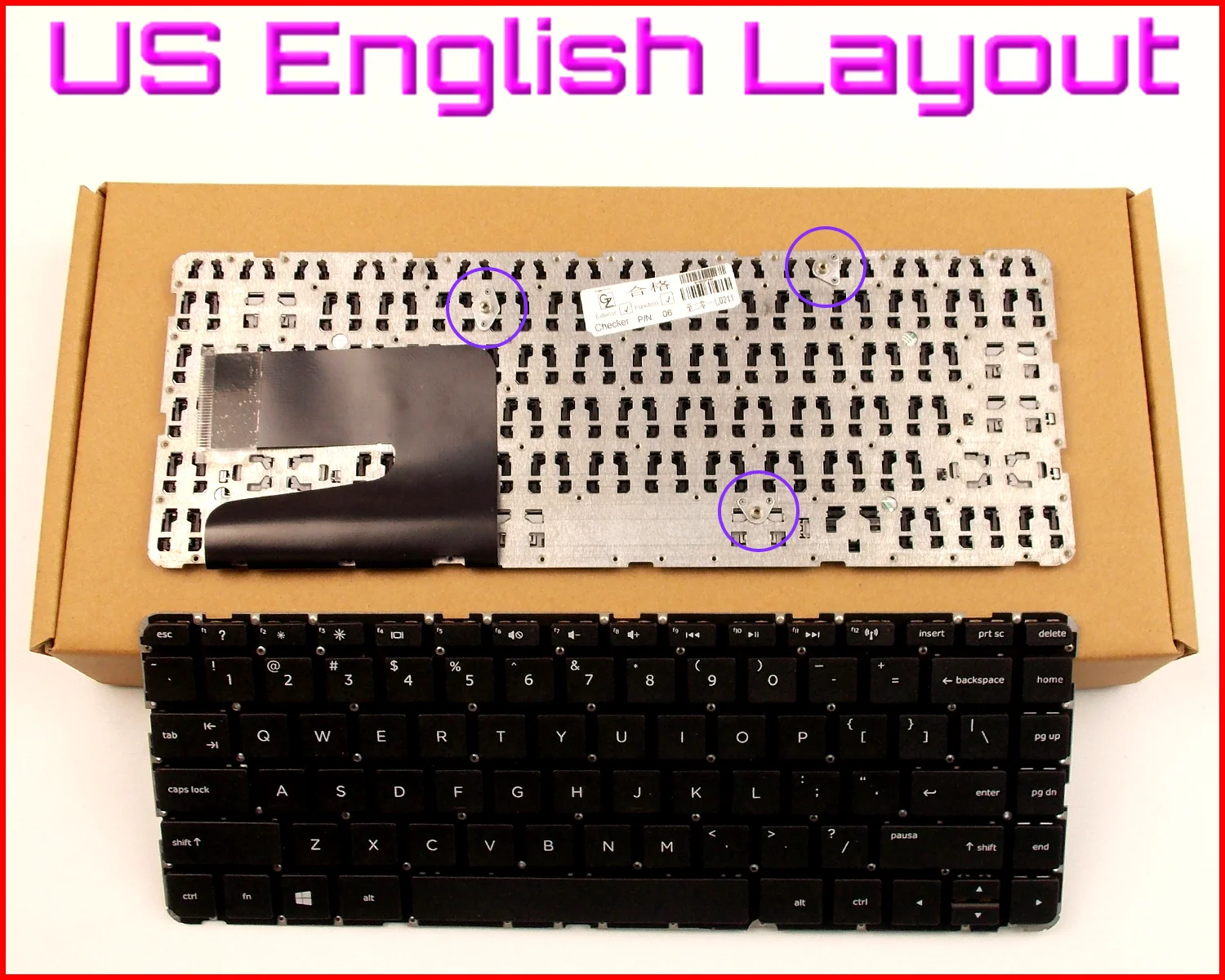 

Новая английская версия клавиатуры для ноутбука HP Pavilion 741062-001 740102-001 9Z.N9GSQ.501 747282-001 749781-001 без рамки