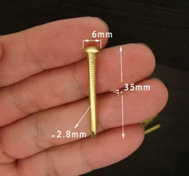 Металлические аксессуары китайская медная головка для ногтей маленькая Медная