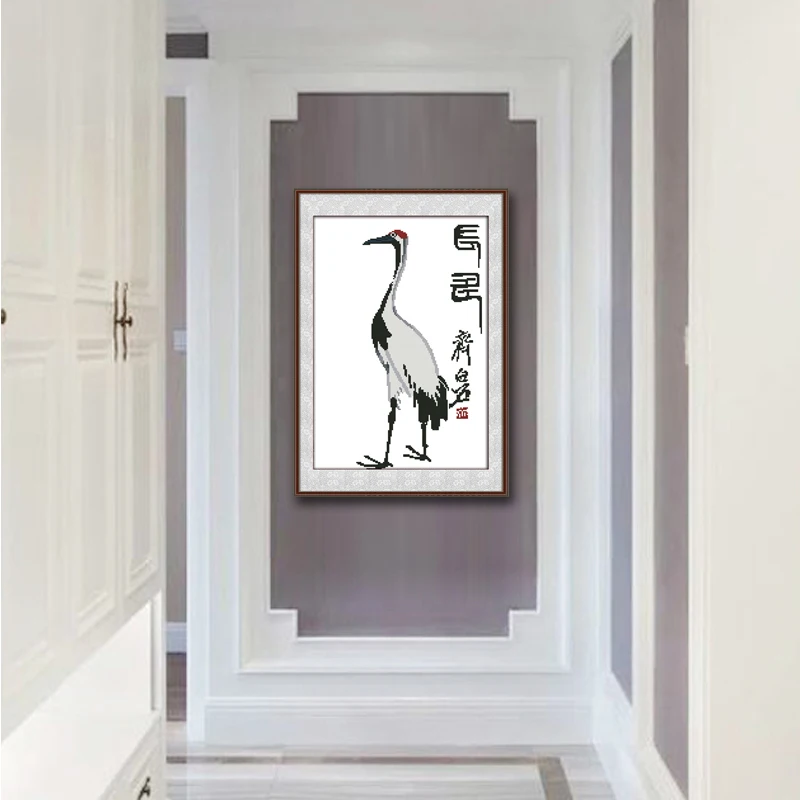 Коронный кран Qi Baishi Декор узоры 14CT 11CT Счетный набор крестиков вышивки для