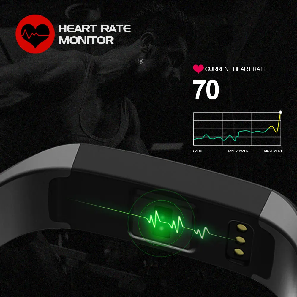 M2 смарт-браслет Heartrate Оксиметр кислорода в крови спортивный браслет часы Inteligente