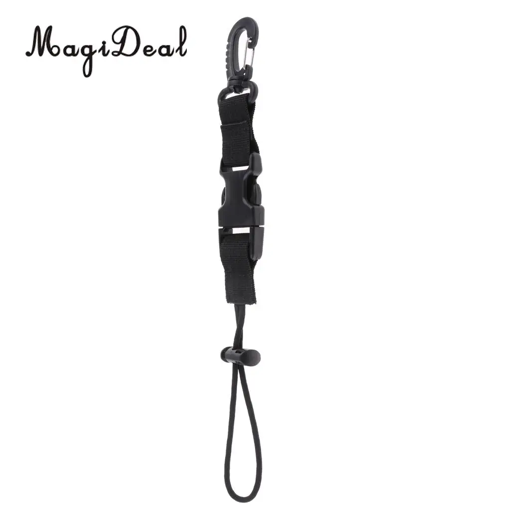 

MagiDeal Durable Nylon Webbing Quick Release Camera Light Holder Lanyard Strap Belt & Swivel Clip for Underwater Scuba Diving