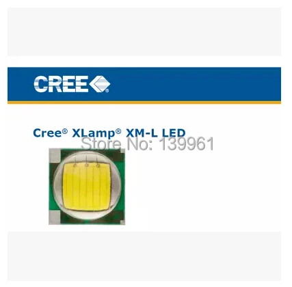 Оригинальный светодиодный чип CREE XM-L T6 холодного белого цвета 6500-7000K 10 шт./лот США
