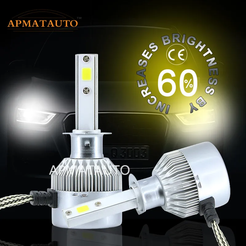 2X светодиодсветодиодный Противотуманные фары белые 16000LM H1 H3 H4 H7 9005 9006 880 881 для Hyundai