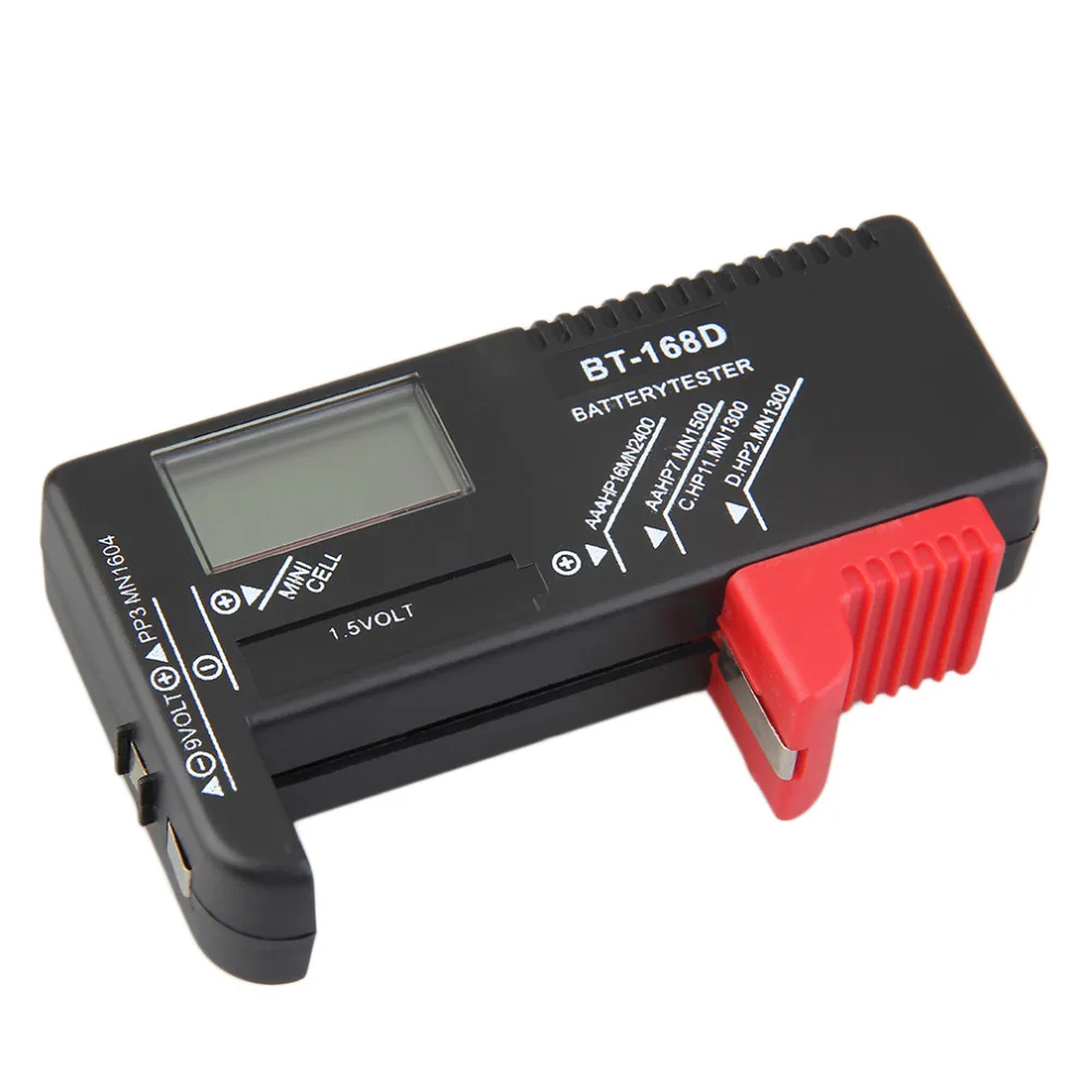 Горячая AAA AA C D батарея тестер BT 168D 1 5 V 9V кнопка сотового RechargeableHot новое