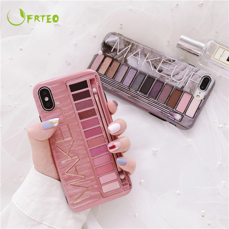 Роскошный Силиконовый поднос для теней век мобильный телефон чехол iPhone 7 6 8 бухта