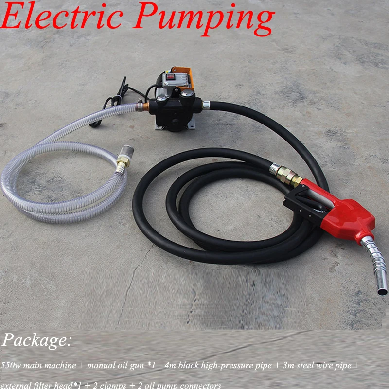 Professional Electric Oil Exchange Transfer Pump Suction Transfer Fuel Diesel Pump Self-priming Electric Refueling Drum Pumping