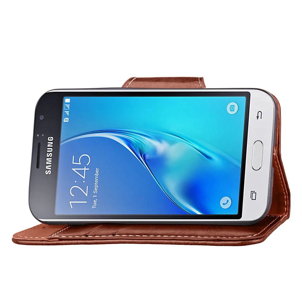 Чехол для телефона Samsung Galaxy J1 2016 Duos J120 J120F флип чехол в стиле ретро из вощеной