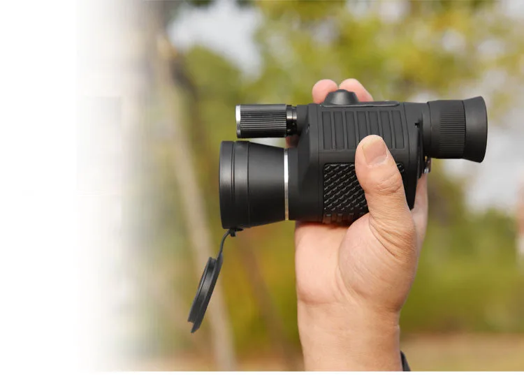 Профессиональный Монокуляр Zoom Vision 8x40 фокусирующий телескоп высокой мощности HD ночного видения монокль охотничий Spyglass с фонариком