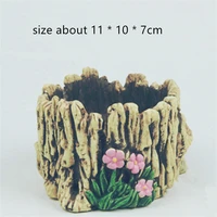tree bark pot silicone mould for concrete diy flowerpot making mold creative cement tree root planter molds