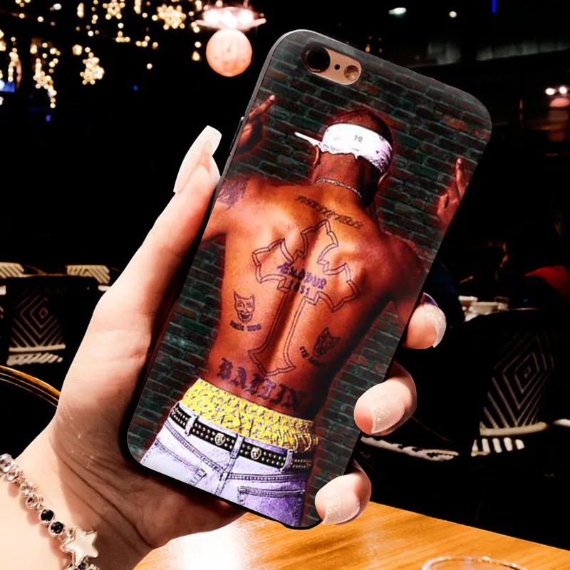 MaiYaCa 2pac Tupac и Biggie роскошный качественный черный силиконовый мягкий чехол для телефона для iPhone 8 7 6S Plus X 5S SE 11pro max Coque Shell