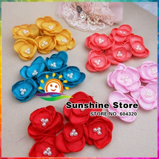 Необычный Лотос мака для волос атласный тканевый цветок повязка на голову