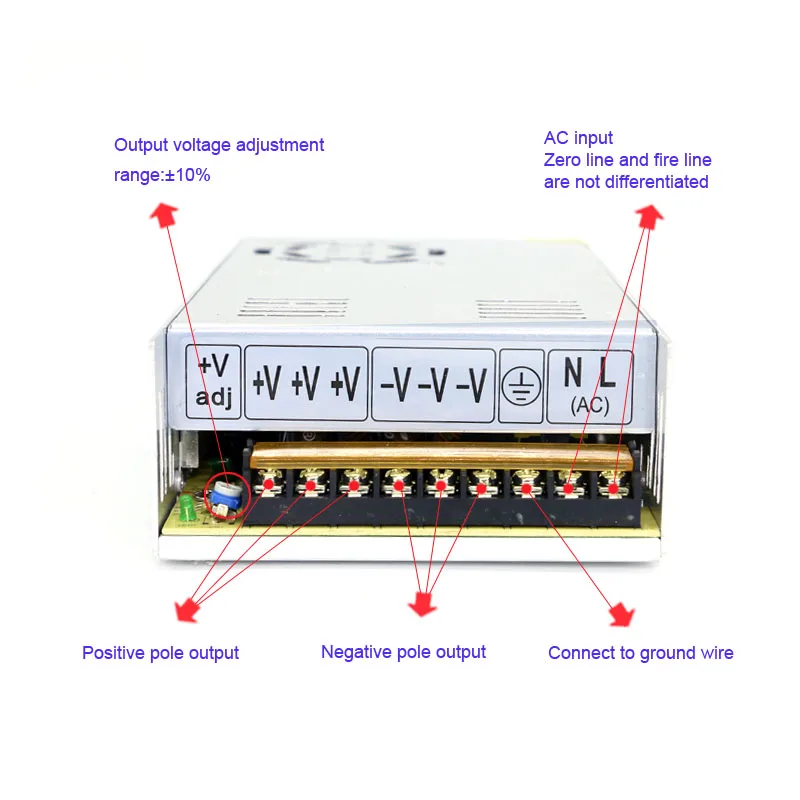 Преобразователь переменного тока в постоянный 5V Переключая Электропитание 2A 3A 5A 10A 20A 30A 40A 60A 70A 80A 10 Вт, 50 Вт, 60 Вт 100W 150W 200W 300W 350W 400W блок питания