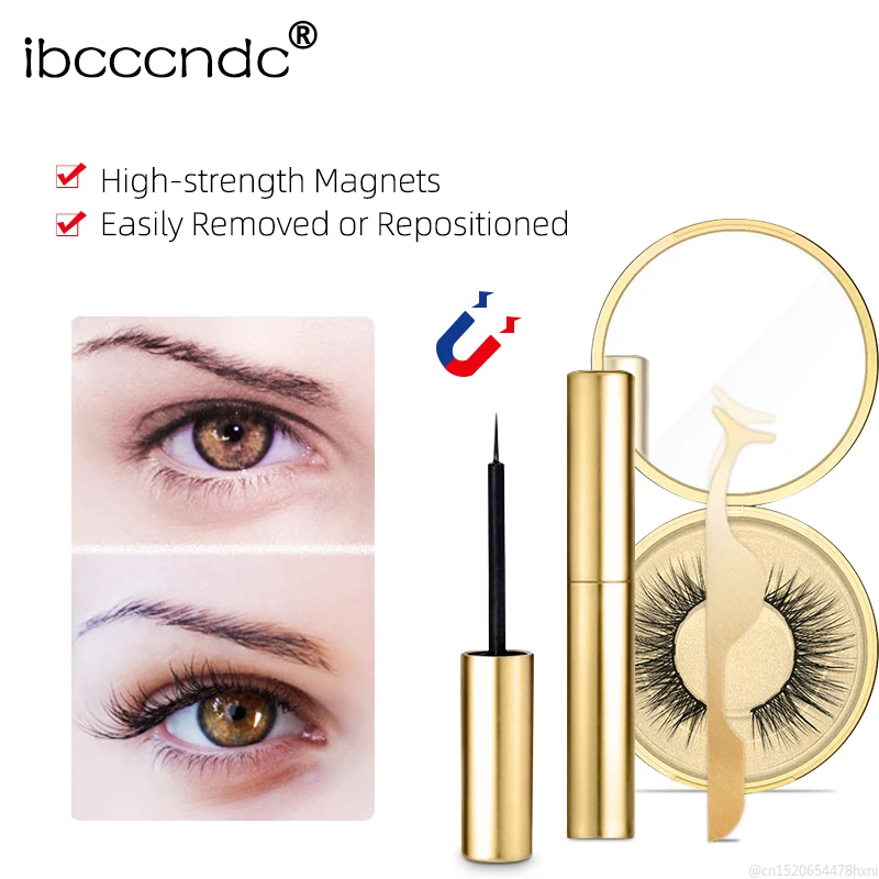 Магнитная водостойкая жидкая подводка для глаз Мощное всасывание магнитная с