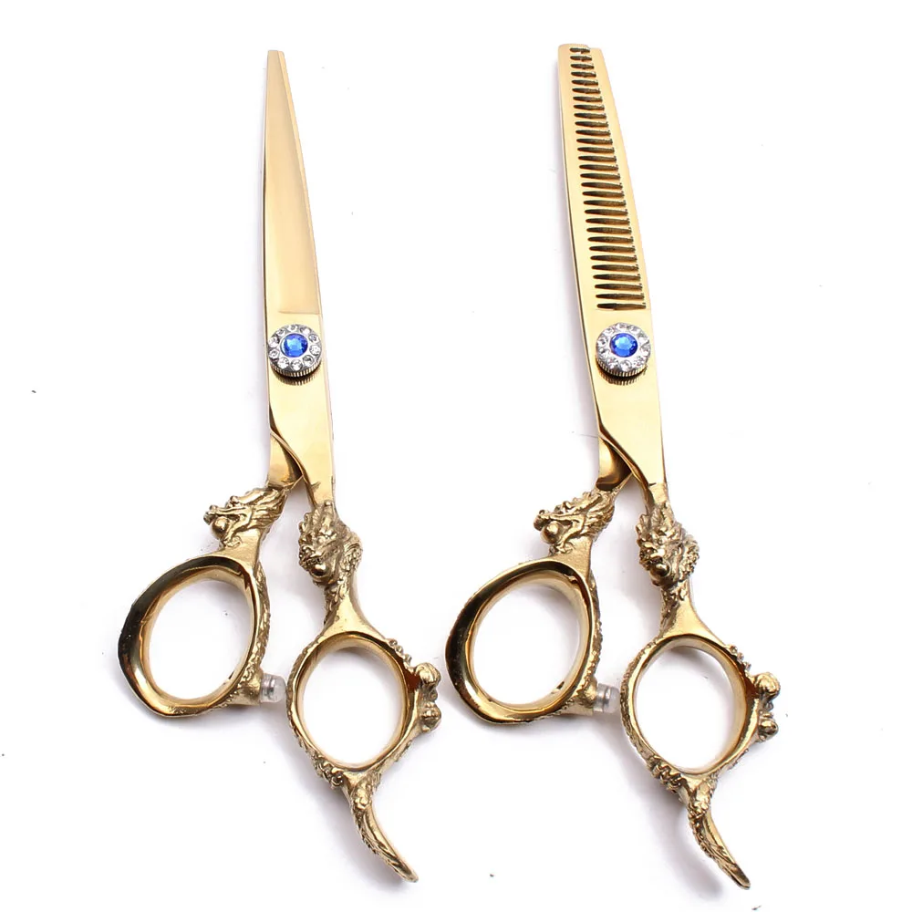 50Pcs 5.5In. Customized Brand 440C Cutting Scissors Thinning Shears Professional Hairdreser's Salon Hair C9004 | Красота и