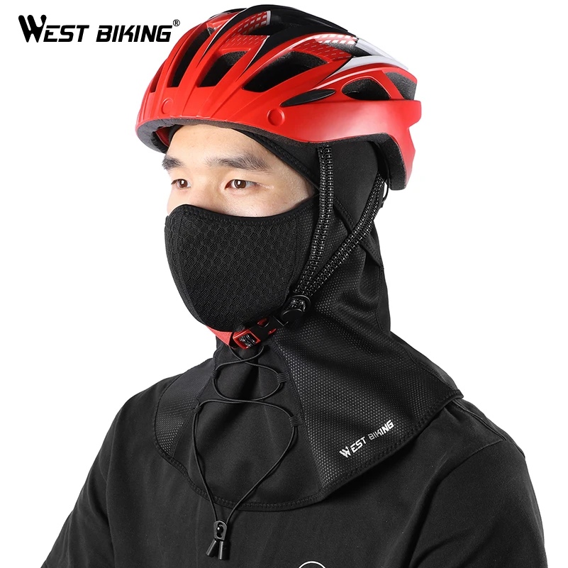 WEST BIKING Лыжная маска для лица шапочка защита шеи теплая зимняя Флисовая Балаклава