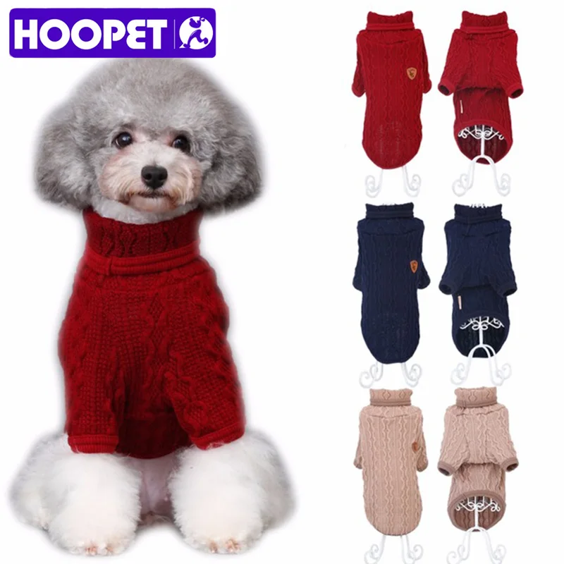 HOOPET Одежда для собак кошек вязаный свитер котенок куртка щенков Классический