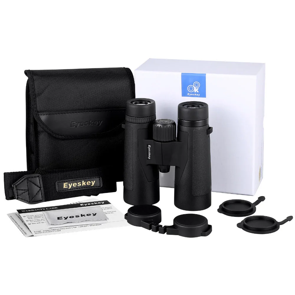 Eyeskey HD 10x42 многоцветный мощный бинокль с призмой Bak4 Телескоп профессиональный спорт на открытом воздухе Кемпинг Охота