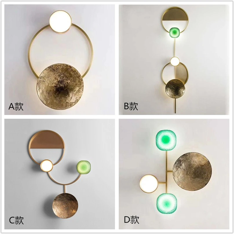 Креативное художественное украшение в скандинавском стиле настенный светильник