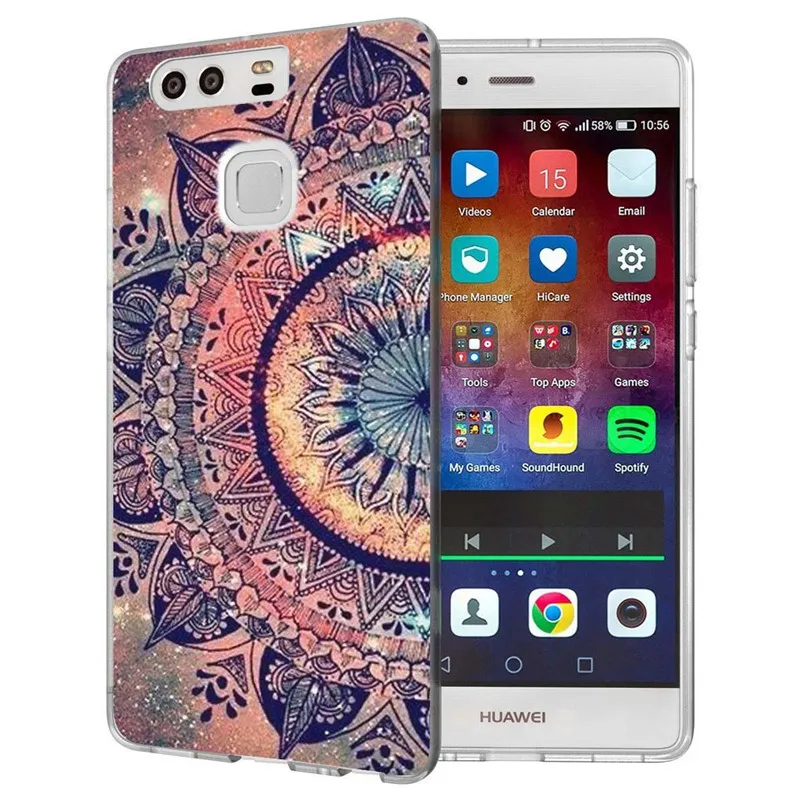 For Huawei P9lite/P8 Lite 2016 2017 Y5 II 2 Y5ii / Y6 Compact Honor 5A LYO-L21 Soft TPU Silicone Pattern Clear Case B093 |
