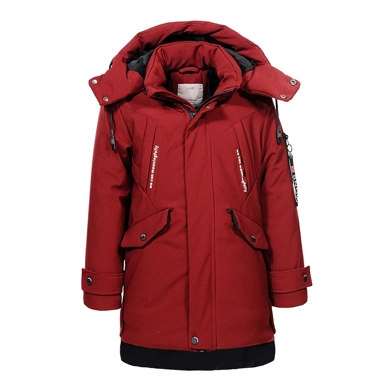 GLO-STORY подростковые детские парки зимнее пальто с капюшоном и карманом зимние