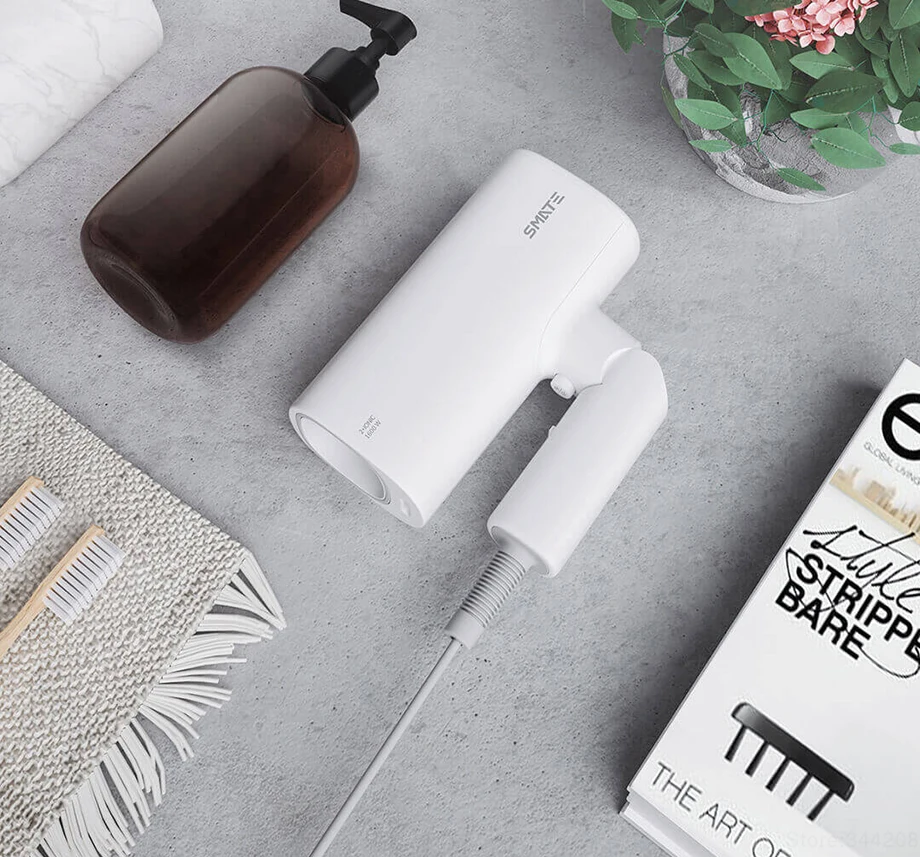 XIAOMI MIJIA SMATE SH-A161 в ионизация волос фен воды отрицательный ионизация волос Уход быстросохнущая Портативный путешествие складной фен для волос, диффузор