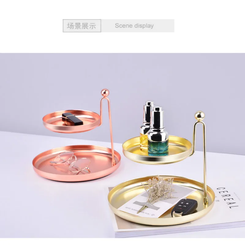 Скандинавский ветер двойная полка для ювелирных изделий губная помада косметика