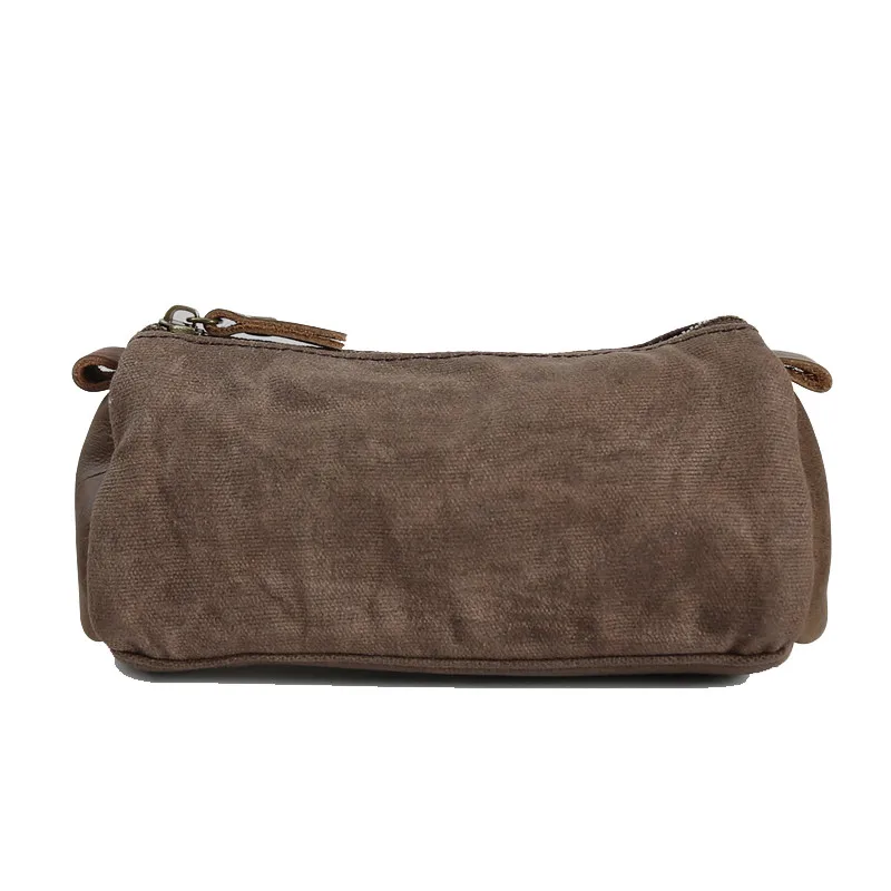 LEACOOL Брезентовая сумка для мужчин повседневное мини сумки мужской деньги карман