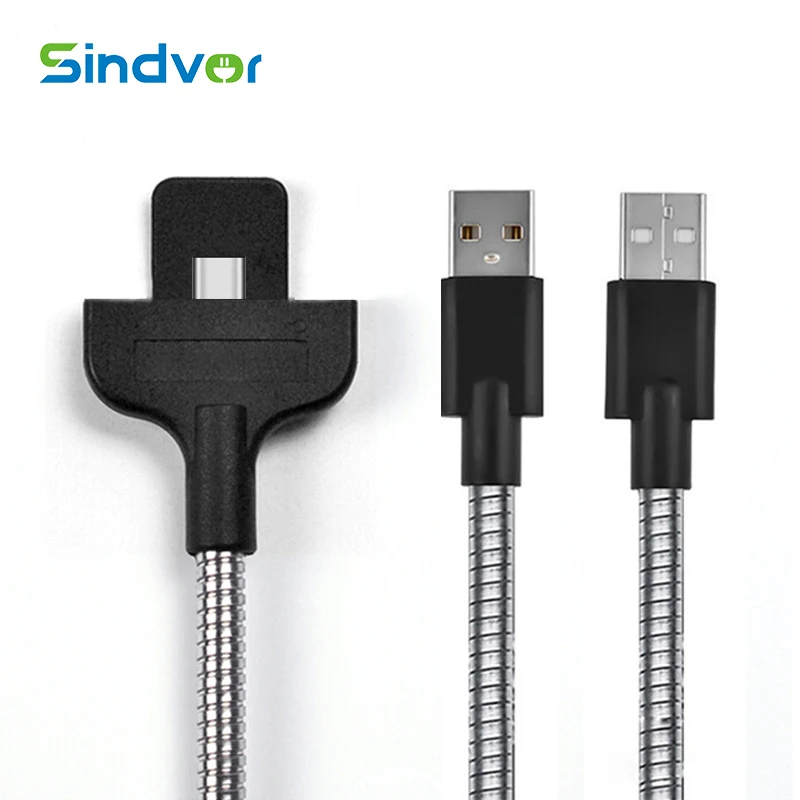 Sindvor ленивый гибкий кабель USB Стенд кабель для передачи данных автомобильное Зарядное устройство Держатель для iphone 6, iphone 6s, iphone 7 Plus 5 samsung sony Тип C Android телефон