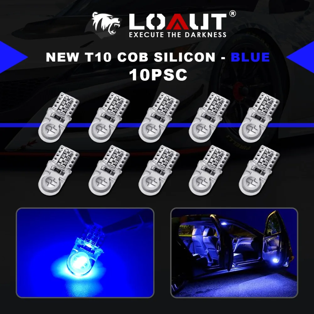 10 шт. Авто T10 светодиодный холодный белый 194 W5W 168 COB кварцевая Автомобильная супер