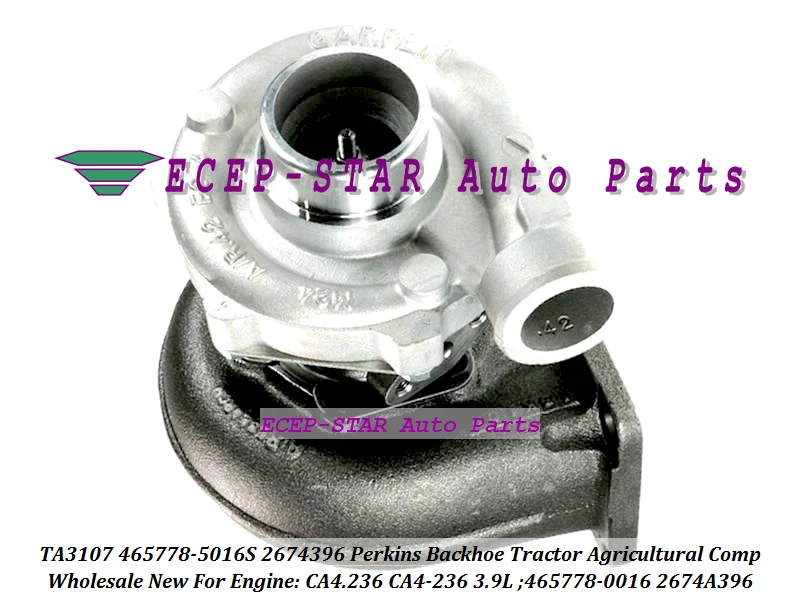 Turbo TA3107 465778 5016S 2674A396 2674396 0016 для экскаватора погрузчика сельскохозяйственного