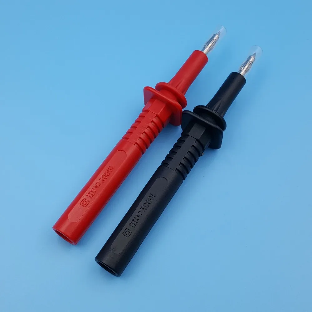 1 пара высокотоковый Безопасный изолированный 4 мм штекер типа банан выдвижная