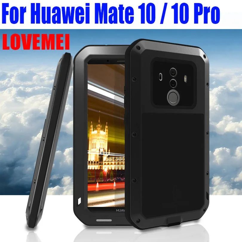 Для Huawei Mate 10 Pro Оригинал LOVE MEI алюминиевый металл + стекло Gorilla Shock Drop