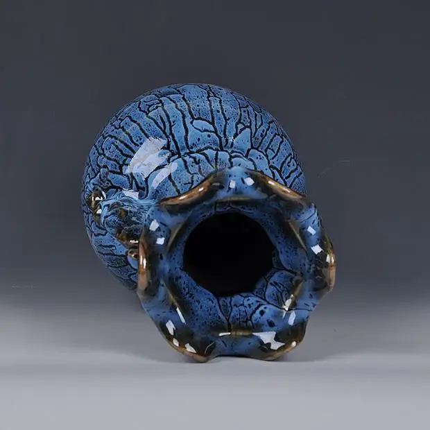 

Authentic Jingdezhen ceramic vase shelf antique vase ornaments Jun porcelain Guanyin bottle of ice sheet