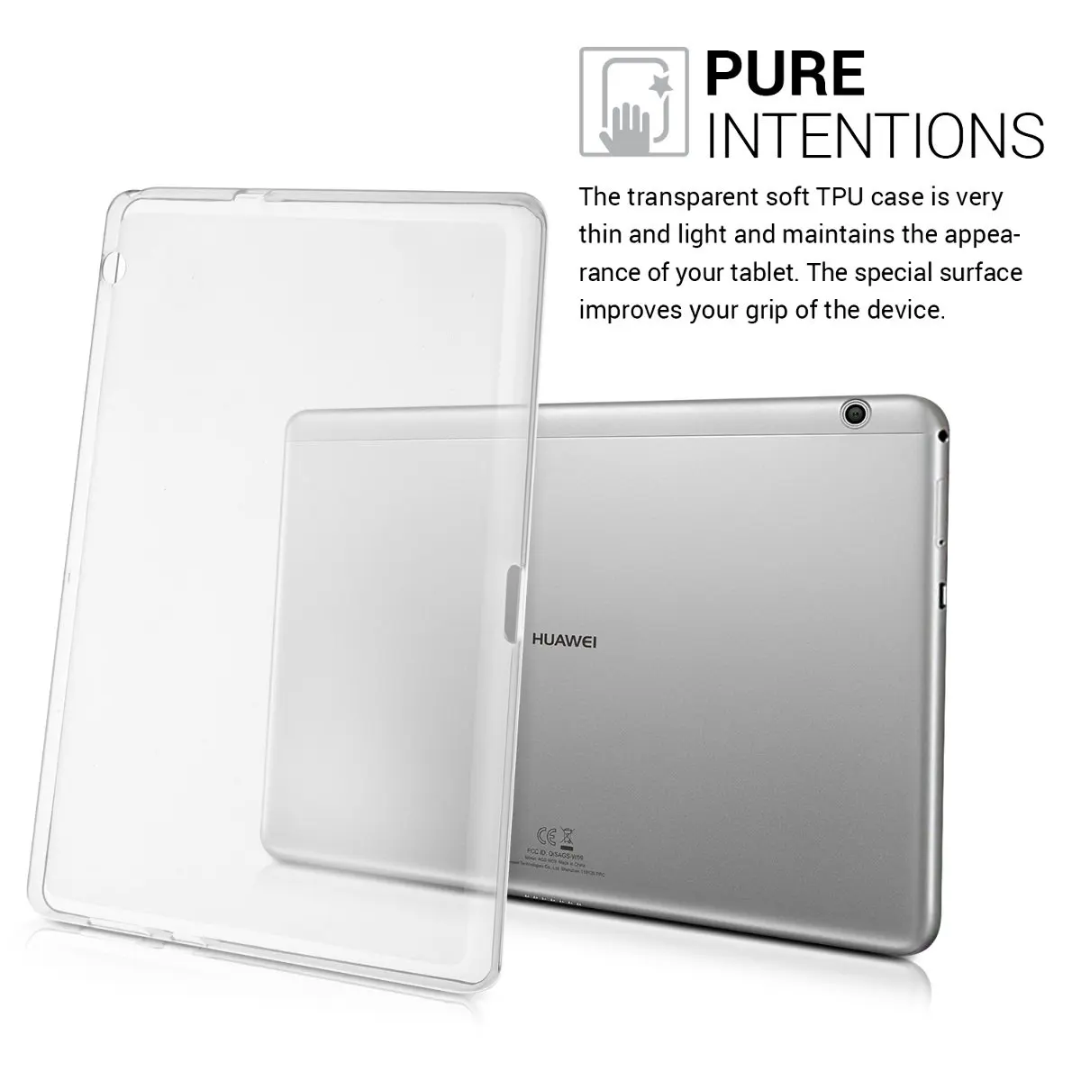 Чехол для Huawei MediaPad T3 10 ТПУ силиконовый прозрачный чехол мягкий HUAWEI AGS-W09 AGS-L09 AGS-L03 |