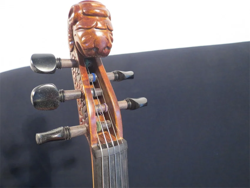 Обтекаемая резная электрическая скрипка с прокруткой в виде животного 5 струн 4/4